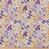 Printed Cotton ROMANE Ecru / Yellow
